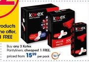 Kotex Pantyliners-Per Pack