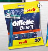 Gillette Fusion Blue 3 Plus 14 + 6 Cartridges-Per Pack
