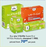  Revite Super B Or Vit-T-Go Products-Per Pack