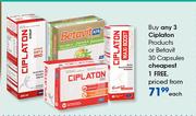 Ciplaton Products Or Betavit 30 Capsules-Each