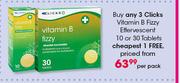 Clicks Vitamin B Fizzy Effervescent 10 Or 30 Tablets-Per Pack