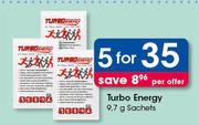 Turbo Energy 9.7g Sachets-For 5