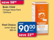 Viral Choice Junior Syrup-200ml Each