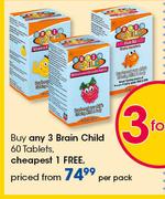 Brain Child 60 Tablets-Per Pack