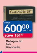 Collagen Lift Paris 28 Ampoules-Per Pack