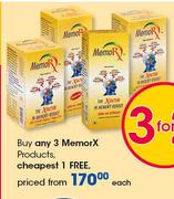 MemorX Products-Each
