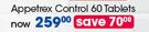GNC Appetrex Control Tablets-60's Each