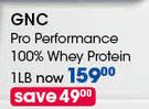 GNC Pro Performance 100% Whey Protein 1LB-Each