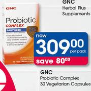 GNC Probiotic Complex Vegetarian Capsules-30's Per Pack