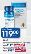 GNC Total Lean Waterex Capsules-60's Each