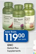 GNC Herbal Plus Supplements-Per Pack