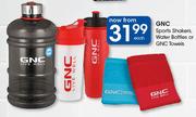 GNC Sports Shakers, Water Bottles Or GNC Towels-Each