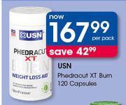 USN Phedracut XT Burn Capsules-120's Per Pack