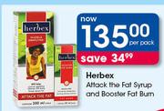 Herbex Attack The Fat Syrup And Booster Fat Burn-Per Pack