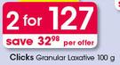Clicks Granular Laxative-2 x 100g Per Offer
