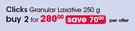 Clicks Granular Laxative-2 x 250g Per Offer