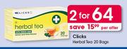 Clicks Herbal Tea 20 Bags-For 2