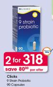 Clicks 9 Strain Probiotic 90 Capsules-For 2