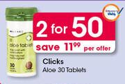 Clicks Aloe 30 Tablets-For 2