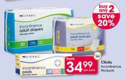 Clicks Incontinence Products-Per Pack