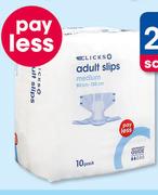 Clicks Pay Less Adult Slips Medium 10 Pack-For 2