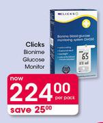 Clicks Bionime Glucose Monitor-Per Pack