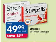 Strepsils 24 Throat Lozenges-Per Pack