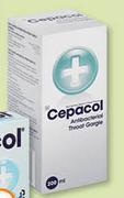 Cepacol Antibacterial Throat Gargle-200ml Each