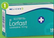 Clicks Lorfast 10 mg 10 Tablets-Per Pack