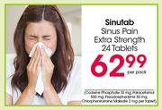 Sinutab Sinus Pain Extra Strength 24 Tablets-Per Pack