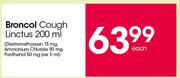 Broncol Cough Linctus-200ml Each