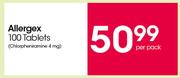 Allergex 100 Tablets-Per Pack