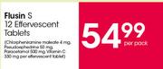Flusin S 12 Effervescent Tablets-Per Pack