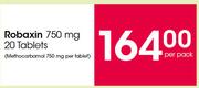 Robaxin 750 mg 20 Tablets-Per Pack