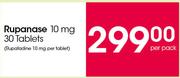 Rupanase 10 mg 30 Tablets-Per Pack