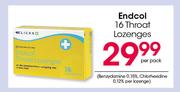 Endcol 16 Throat Lozenges-Per Pack