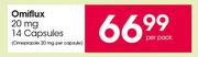 Omiflux 20mg-14 Capsules Per Pack