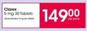 Clarex 5mg-30 Tablets Per Pack