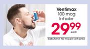 Ventimax 100mcg Inhaler-Each