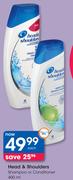  Head & Shoulders Shampoo Or Conditioner-400ml Each