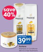 Pantene Shampoo Or Conditioner-400ml Or Hair Treatments-Each