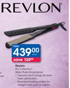 Revlon Pro Collection Wide Plate Straightener-Each