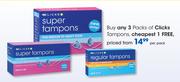 Clicks Tampons-Per Pack