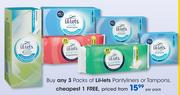 Lil-Lets Pantyliners Or Tampons-Per Pack