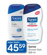 Sanex Shower Gels-500ml Each
