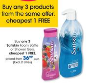Satiskin Foam Baths Or Shower Gels-Each