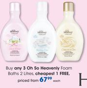 Oh So Heavenly Foam Baths-2Ltr Each