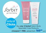 Sorbet Salon Body Specialist Care Products-Each