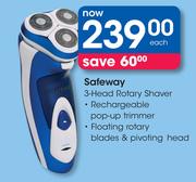 Safeway 3 Head Rotary Shaver-Each