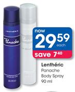 Lentheric Panache Body Spray-90ml Each